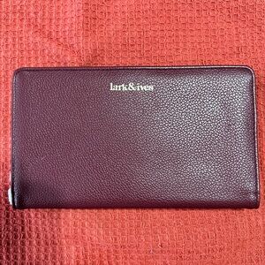 Lark & Ives Burgundy Wallet